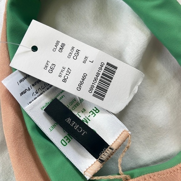 Banana Republic Kelly Green Sweatheart Bikini Top size large NWT - Picture 2 of 5